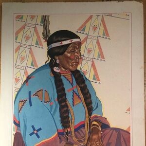 Vintage Winold Reiss Lithograph Print